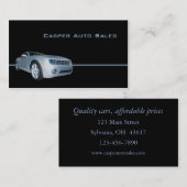 Carte De Visite Vendeur automobile (Devant / Derrière)