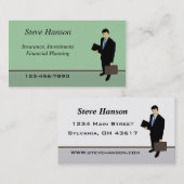 Carte De Visite Vendeur d'assurance (Devant / Derrière)