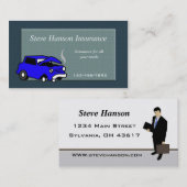 Carte de visite vendeur d'assurance (Devant / Derrière)