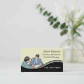 Carte De Visite Vendeur d'assurance (Debout devant)