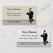 Carte De Visite Vendeur d'assurance (Devant / Derrière)