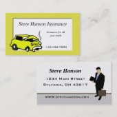 Carte de visite vendeur d'assurance (Devant / Derrière)