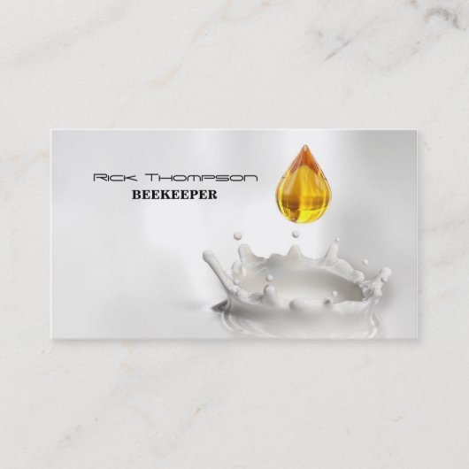 Carte De Visite Vendeur de miel/abeille douce savoureuse (Devant)