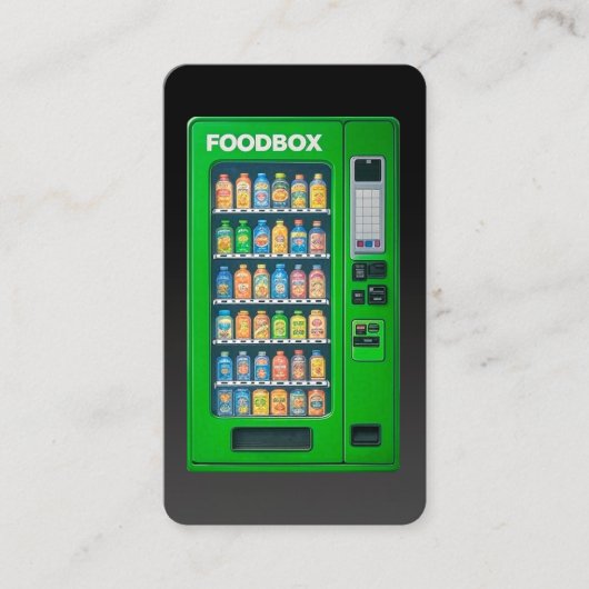 Carte De Visite Vending Machine Maintenance (Devant)