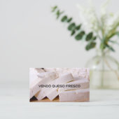 Carte De Visite Vendo queso fresco (Debout devant)