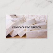 Carte De Visite Vendo queso fresco (Devant)