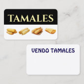 Carte de visite Vendo tamales (Devant / Derrière)