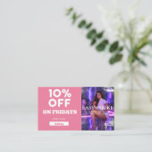 Carte De Visite Vendredi Code rabais spécial Vape Shop (Debout devant)