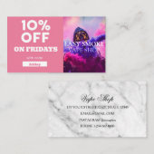 Carte De Visite Vendredi Code rabais spécial Vape Shop (Devant / Derrière)