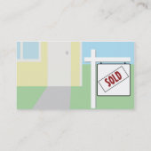 Carte De Visite Vendu - affaires (Dos)