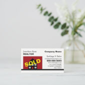 Carte De Visite Vendu, Réalisateur, Agent immobilier (Debout devant)