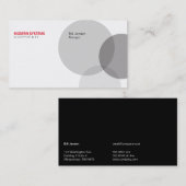 Carte De Visite Vénn circulaire (Devant / Derrière)