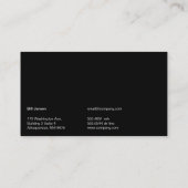 Carte De Visite Vénn circulaire (Dos)