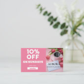 Carte De Visite Vente à prix réduit de la planification d'événemen (Debout devant)