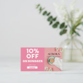 Carte De Visite Vente à prix réduit de la planification d'événemen (Debout devant)