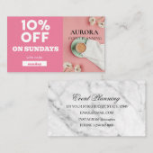 Carte De Visite Vente à prix réduit de la planification d'événemen (Devant / Derrière)