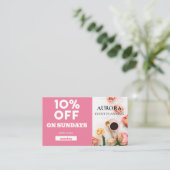 Carte De Visite Vente à prix réduit de la planification d'événemen (Debout devant)