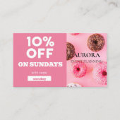 Carte De Visite Vente à prix réduit de la planification d'événemen (Devant)