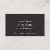 Carte De Visite Vente automatique de concessionnaires professionne (Dos)