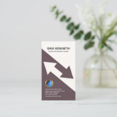 Carte De Visite Vente chic moderne de flèches (Debout devant)