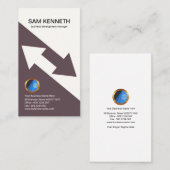 Carte De Visite Vente chic moderne de flèches (Devant / Derrière)