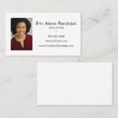 Carte De Visite Vente d'acteur et d'actrice (Devant / Derrière)