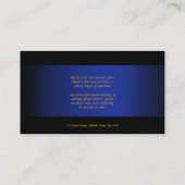 Carte De Visite Vente d'affaires de cheval (Dos)