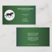 Carte De Visite Vente d'affaires de cheval (Devant / Derrière)