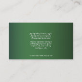 Carte De Visite Vente d'affaires de cheval (Dos)