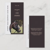 Carte De Visite Vente d'affaires de cheval (Devant / Derrière)