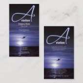 Carte De Visite Vente d'affaires de vol d'aviation (Devant / Derrière)