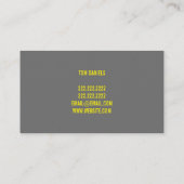 Carte De Visite Vente d'appareils Installation Réparation (Dos)