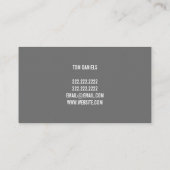 Carte De Visite Vente d'appareils Installation Réparation (Dos)