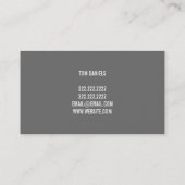 Carte De Visite Vente d'appareils Installation Réparation (Dos)