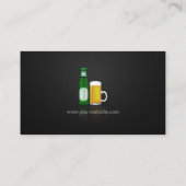 Carte De Visite Vente de bières - Mesh noir professionnel Premium (Dos)