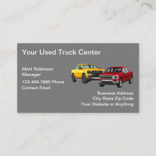 Carte De Visite Vente de camions d'occasion automobiles