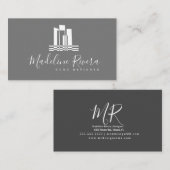 Carte De Visite Vente de concepteur de maison géométrique (Devant / Derrière)