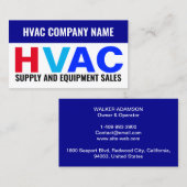 Carte De Visite Vente de fournitures et d'équipement - CVC (Devant / Derrière)