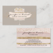Carte De Visite Vente de gâteaux mariages de boulangerie Brown (Devant / Derrière)