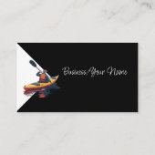 Carte De Visite Vente de location de bateaux de kayak professionne (Dos)