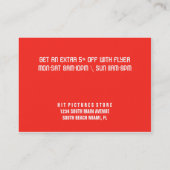 Carte De Visite Vente de magasin d'insigne d'exagération d'insecte (Dos)