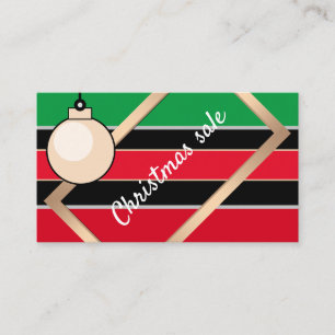Carte De Visite Vente de Noël