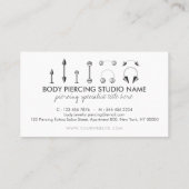 Carte De Visite Vente de perçage corporel Loyauté (Dos)