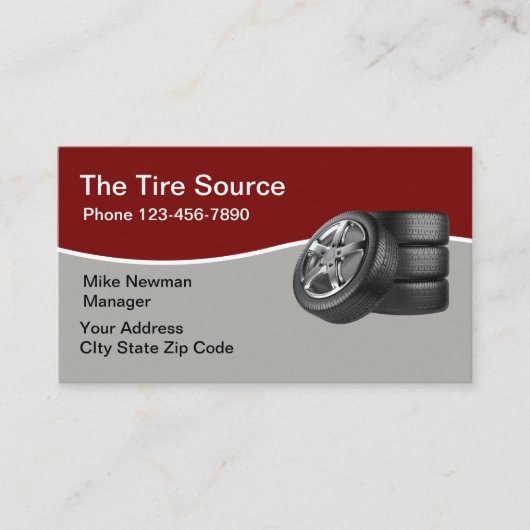 Carte De Visite Vente de pneus de voiture moderne (Devant)