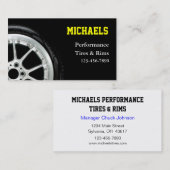 Carte De Visite Vente de pneus et de remontées automobiles (Devant / Derrière)