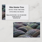 Carte De Visite Vente de pneus neufs ou usagés Commerce personnali (Devant / Derrière)