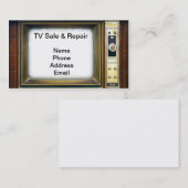 Carte De Visite Vente de télévision et d'électronique et service (Devant / Derrière)