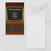 Carte De Visite Vente de télévision et services des réparations (Devant / Derrière)