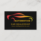 Carte De Visite Vente de voitures neuves et d'occasion - Ventes au (Devant)