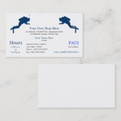 Carte De Visite Vente d'équipement de plongée, location (Devant / Derrière)